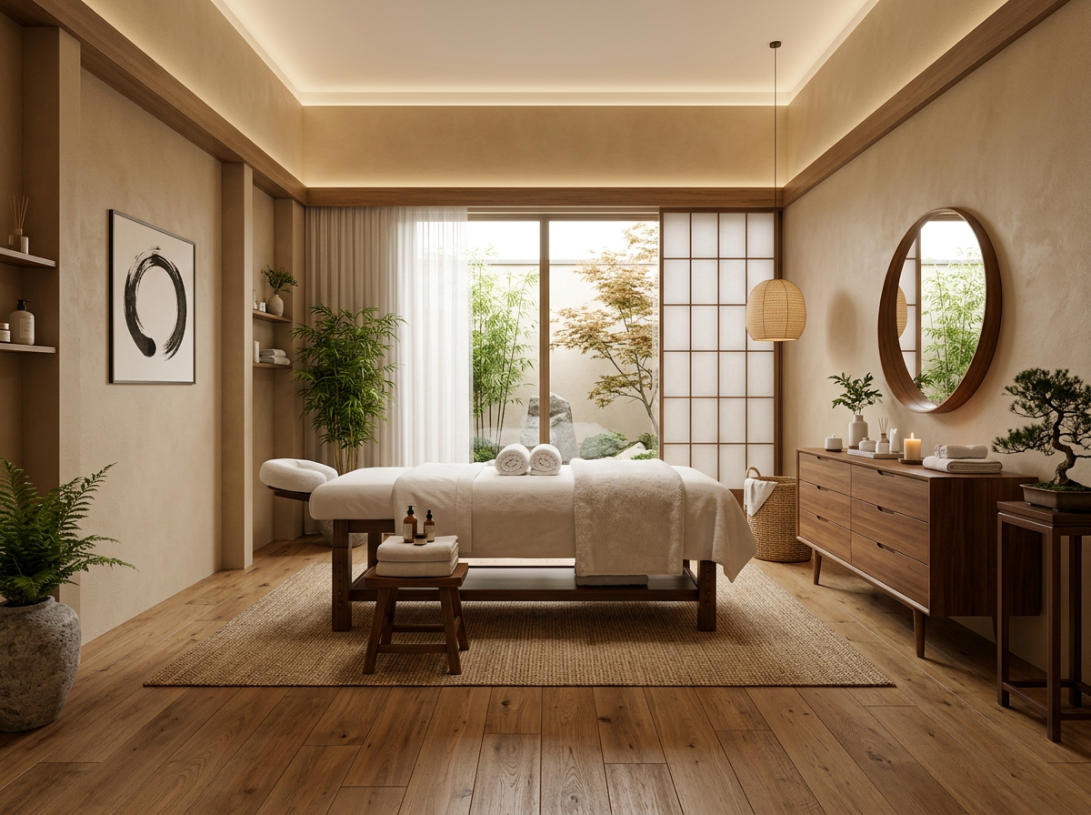 美整体サロン Sample 施術ルーム全景
